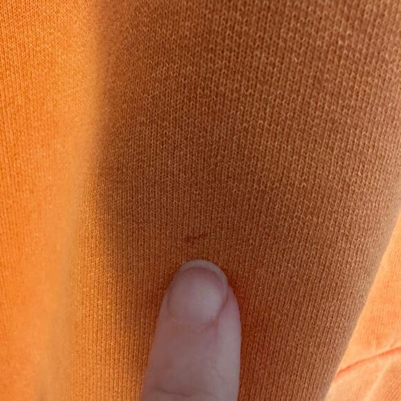 NWT OnlyNY Light Orange Oversized Pullover Crew Neck Cotton Sweatshirt Size M - Picture 8 of 8